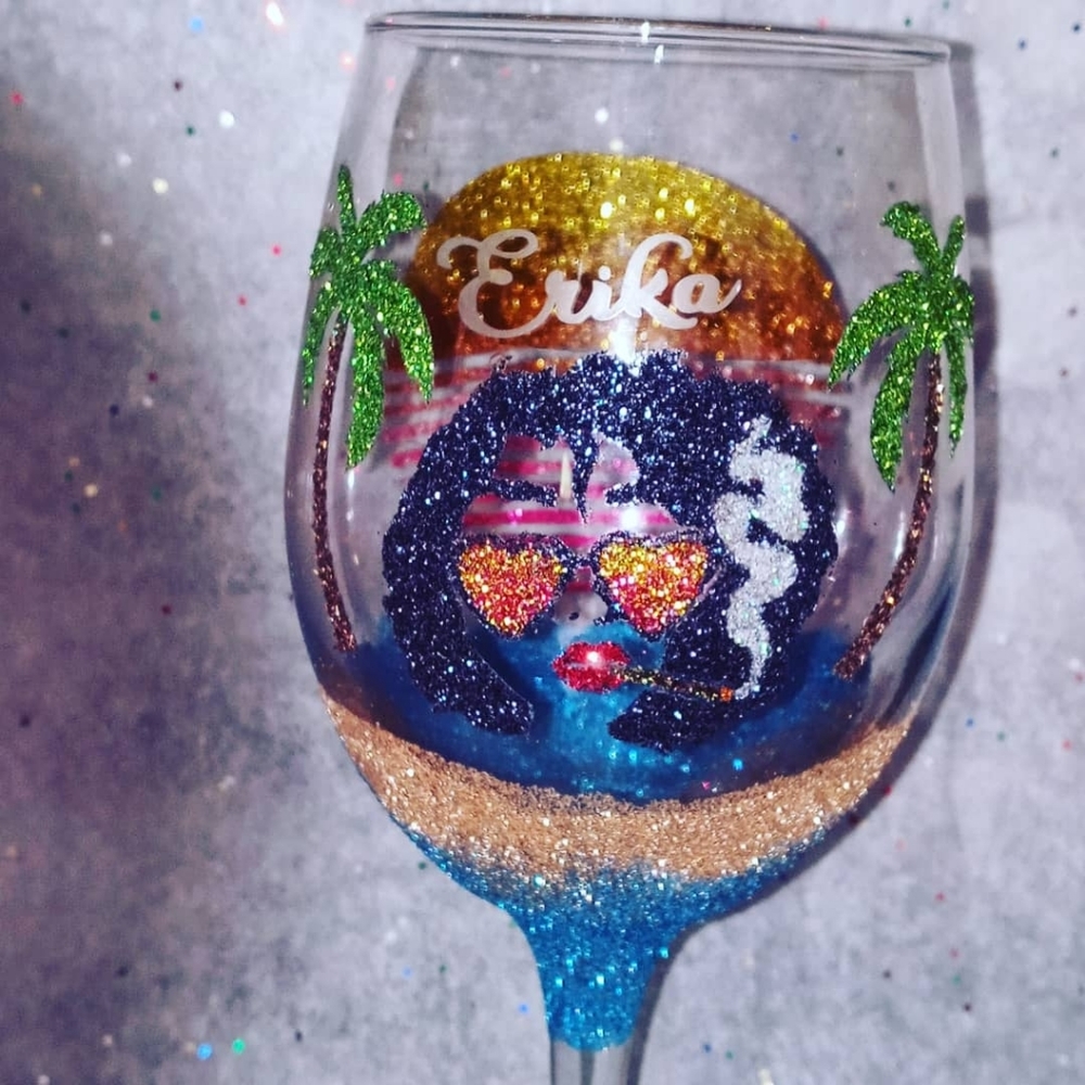 Reserved Custom wine glass